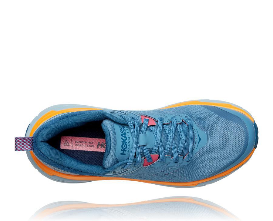 Tenis Hoka One One Trail Mujer Azules - Challenger Atr 6 - YIKZ39056